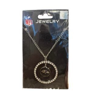 NEW Baltimore Ravens NFL Rhinestone Bling Necklace